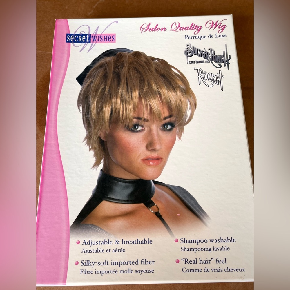 🌙 RR1- AMBER Sucker Punch Salon Quality Wig - Pixie cut
